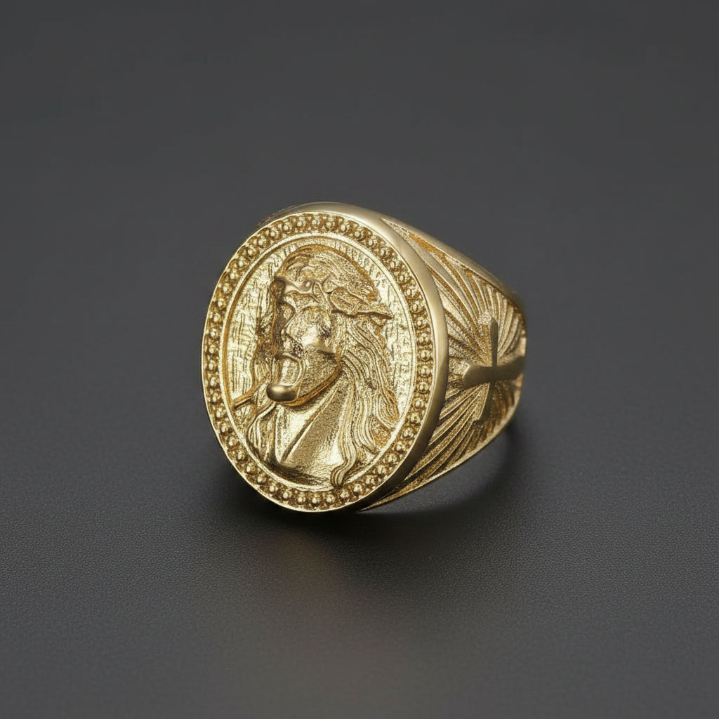 Jesus Gold Ring