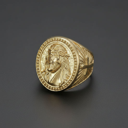 Jesus Gold Ring